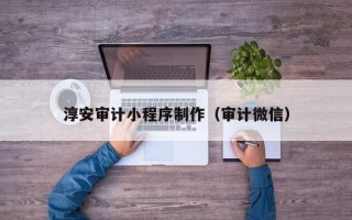 新安淳安审计小程序制作（审计微信）